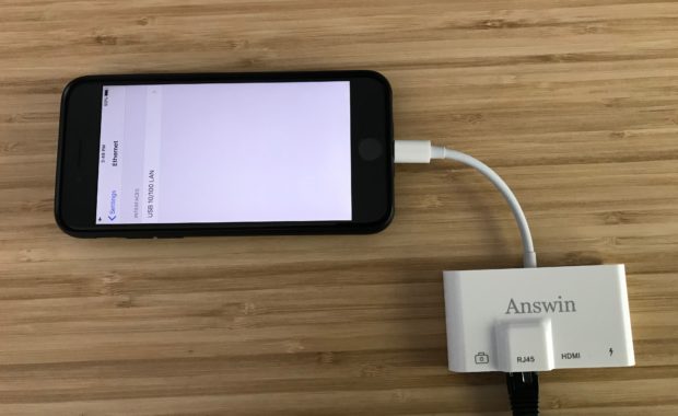 Iphone wired via ethernet